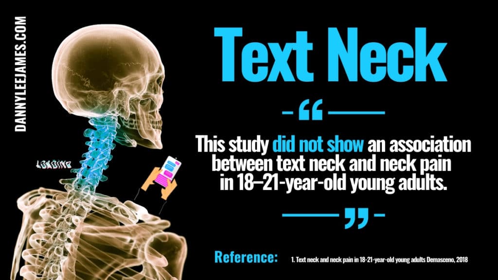 Text Neck Research Quote Graph