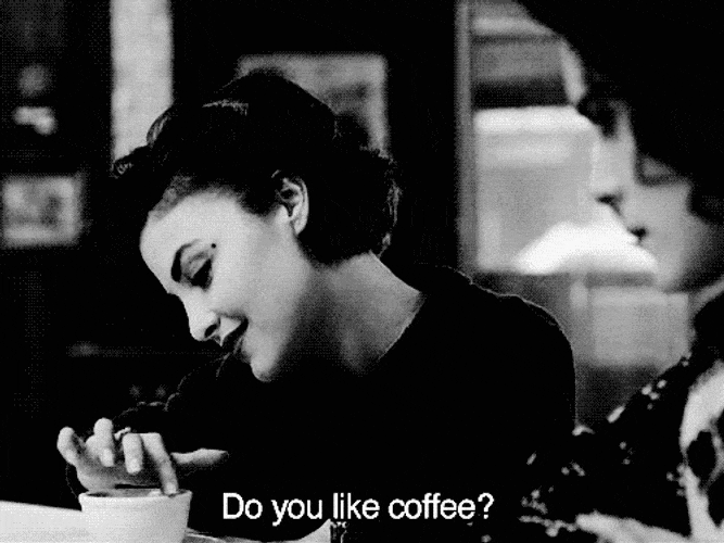Woman asks ''do you like coffee''